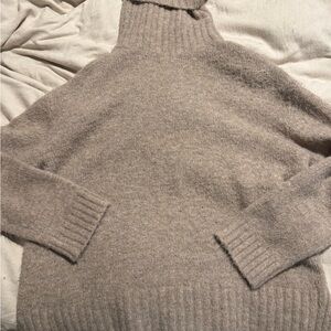 Vici Taupe Turtleneck Sweater
